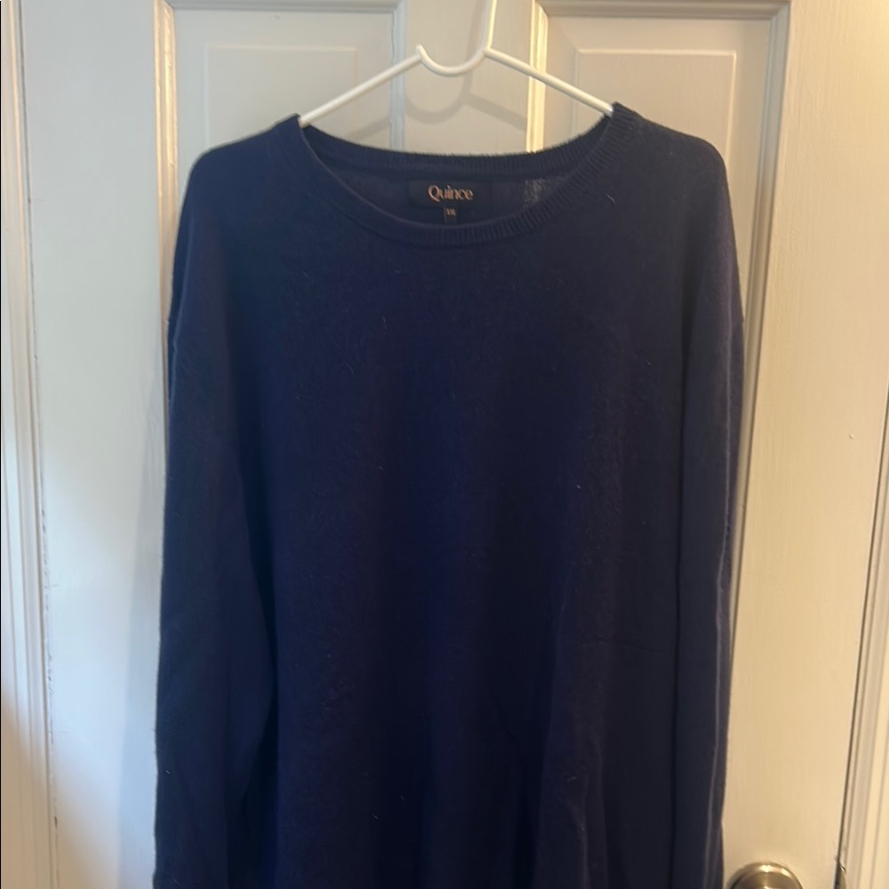 Quince Deep Blue Knit Top